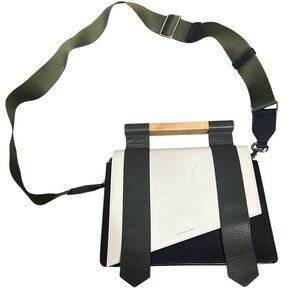 Maglone Green and Cream Shoulder Bag